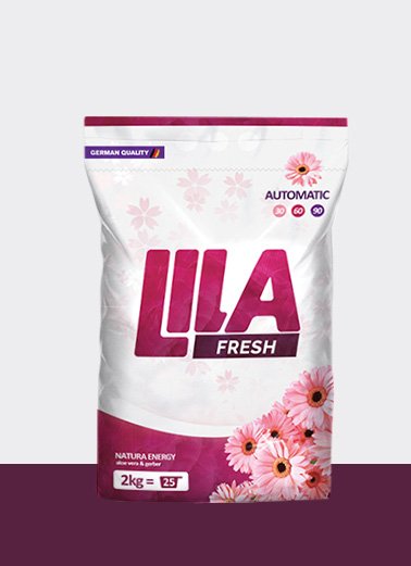 lila violett waschmittelverpackung