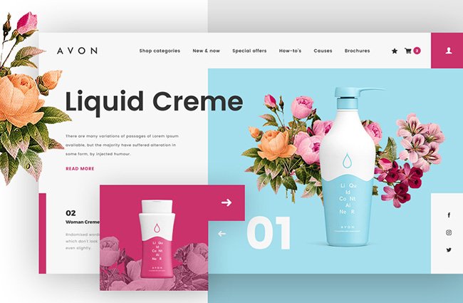 avon website entwicklung