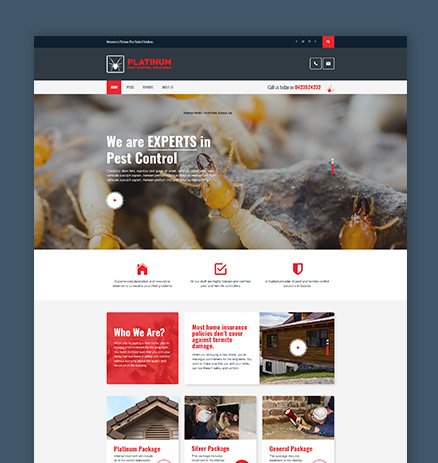 die umgestaltung der website platinum pest