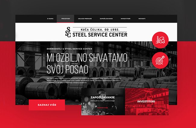 die umgestaltung der website steel service